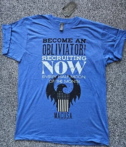 Harry Potter Fantastic Beasts T-shirt 'Become an Obliviator' Loot Crate Blue NEW - Picture 1 of 3