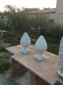 pigna in cemento terminale cancello arredamento esterno arredamento giardino - Foto 1 di 1
