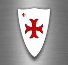 Autoadesivo Ordine Malta Templari Bandiera Crociate Templare Crusader D