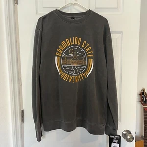 Grambling State University Tigers Adulto L Cuello Redondo Sudadera Gris Uscape NUEVO - Imagen 1 de 6