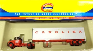 RTR Athearn HO=1/87 93182, Mack B Tractor Trailer-Carolina BUILT-CITY CAB-LAYOUT - Picture 1 of 7