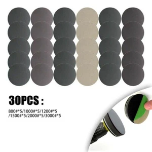 30x Schleifscheiben 125mm 5" Nass Und Trocken Klettverschluss Schleifpapier Set - Bild 1 von 13
