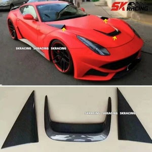 Carbon Fiber Front Hood Engine Trim Vent For Ferrari F12 Berlinetta 2013-2017 - Picture 1 of 17