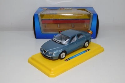 B66 1:24 BBURAGO BURAGO 0108 108 ALFA ROMEO 156 MET. BLUE MIB - Immagine 1 di 4