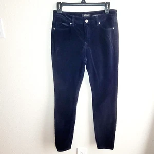 Buffalo David Bitton Womens Blue Cord Pants ICON 6/28 Mid Rise Skinny Sculpt - Picture 1 of 11