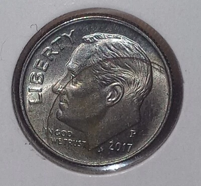 2017 P Roosevelt Dime Die Mint Error Obverse/Reverse Very Cool - Image 1 of 4