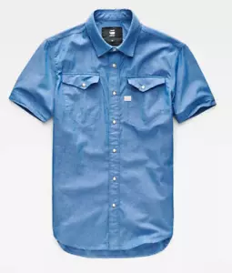 NEU G-STAR RAW TACOMA DECONSTRUCTED SHIRT BLAU D04142-7623-3110 HERREN GRÖSSE SMALL - Bild 1 von 4
