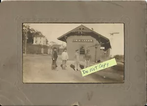 Twin Lakes WI Wisconsin - Railroad Depot - Kabinettfoto - Original - Bild 1 von 2