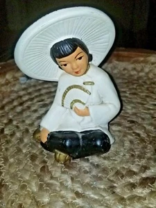 Figurina vintage asiatica gesso L1 - Foto 1 di 5