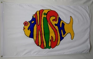 Phish Band Flag 3' X 5' White Indoor Outdoor Concert Banner (USA Seller) - Picture 1 of 3