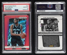 2013-14 Panini Prizm Target Red Prizm Tim Duncan #80 PSA 10 GEM MT HOF