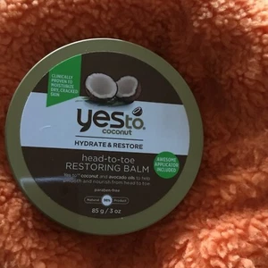 Yes to Coconut ~ Hydrate & Restore ~ Head - Toe Restoring balm ~DRY CRACKED SKIN - Picture 1 of 3