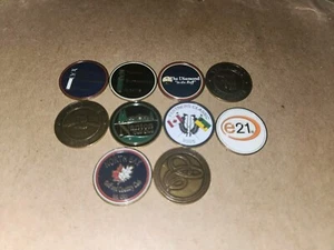 Assorted Golf Ball Marker Lot Of 10. (1) - Picture 1 of 1