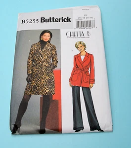 Butterick 5255 Sewing Pattern Trench Coat Tie Belt Lined Misses Sz 16-22 FF UC - Picture 1 of 2