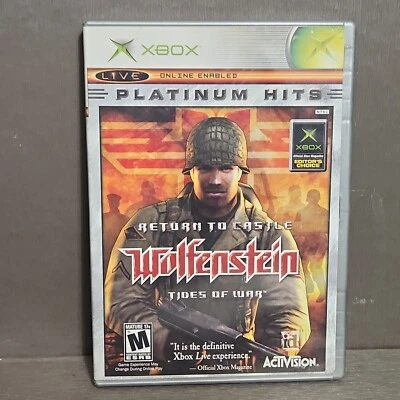 Return to Castle Wolfenstein Tides of War XBOX Complete Platinum Hits Foto 1 de 4