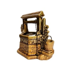 McCoy USA Pottery Wishing Well Planter Chain"Oh Wishing Well Grant A Wish To Me" - Picture 1 of 12