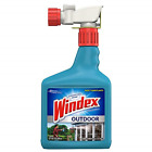 2 PACK- Windex Outdoor Glass and Patio Cleaner Spray Streak Free Attach To Hose
