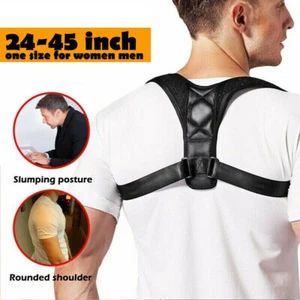 Back Brace Posture Corrector For Men From Neck, Back and Shoulder Clavicle - Picture 1 of 12