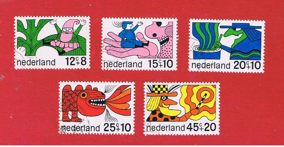 Netherlands #B439-B443    VF used    Semi Postal   Free S/H - Image 1 of 1