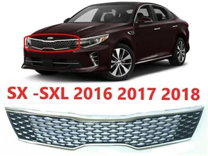 GRILLE FOR OPTIMA SPORT 2016 -2018 FRONT BUMPER UPPER GRILL RADIATOR CHROME MESH - Picture 1 of 2