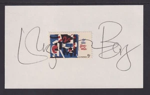 Elizabeth Berg (1948- ), Author, signed 5c Fine Arts stamp on card - Picture 1 of 1