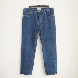 Pantalones de mezclilla Everlane Everybody azul pierna recta botón mosca E9 cortos (mujer 32) - Imagen 1 de 9