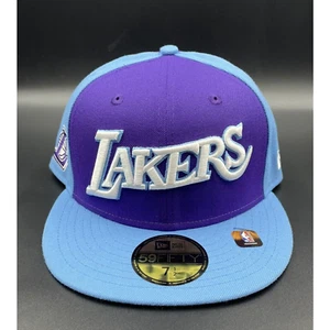 New Era Los Angeles Lakers NBA City Edition 59Fifty Fitted Hat /Cap Size 7-1/2 - Picture 1 of 5