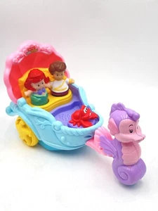 Fisher Price x Disney Little Mermaid Musical Sea Carriage w Ariel & Prince Eric - Picture 1 of 13