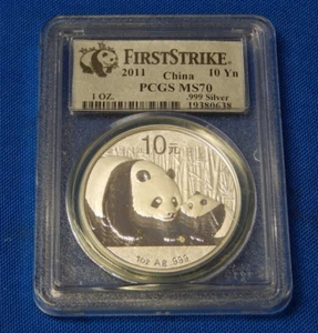 2011 China 10 Yn Panda PCGS MS70 (FGD0010) - Picture 1 of 4