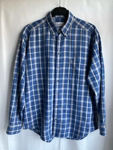 Cerruti 1881 Vintage Men's Blue/Grey Check Shirt - Size Medium - Picture 1 of 13
