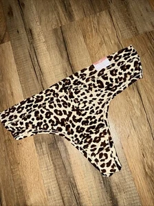 Cacique Comfort Bliss Wide Side Thong Panty Leopard Birch Plus Size 14/16 NWT - Picture 1 of 6