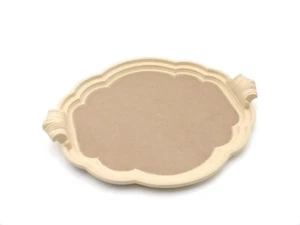 TO-DO VASSOIO OVALE da decorare - decoupage- 43X34CM- legno e medium density - Foto 1 di 3