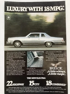 1978 Buick Electra Print Ad Luxury With 18 MGP - Picture 1 of 2