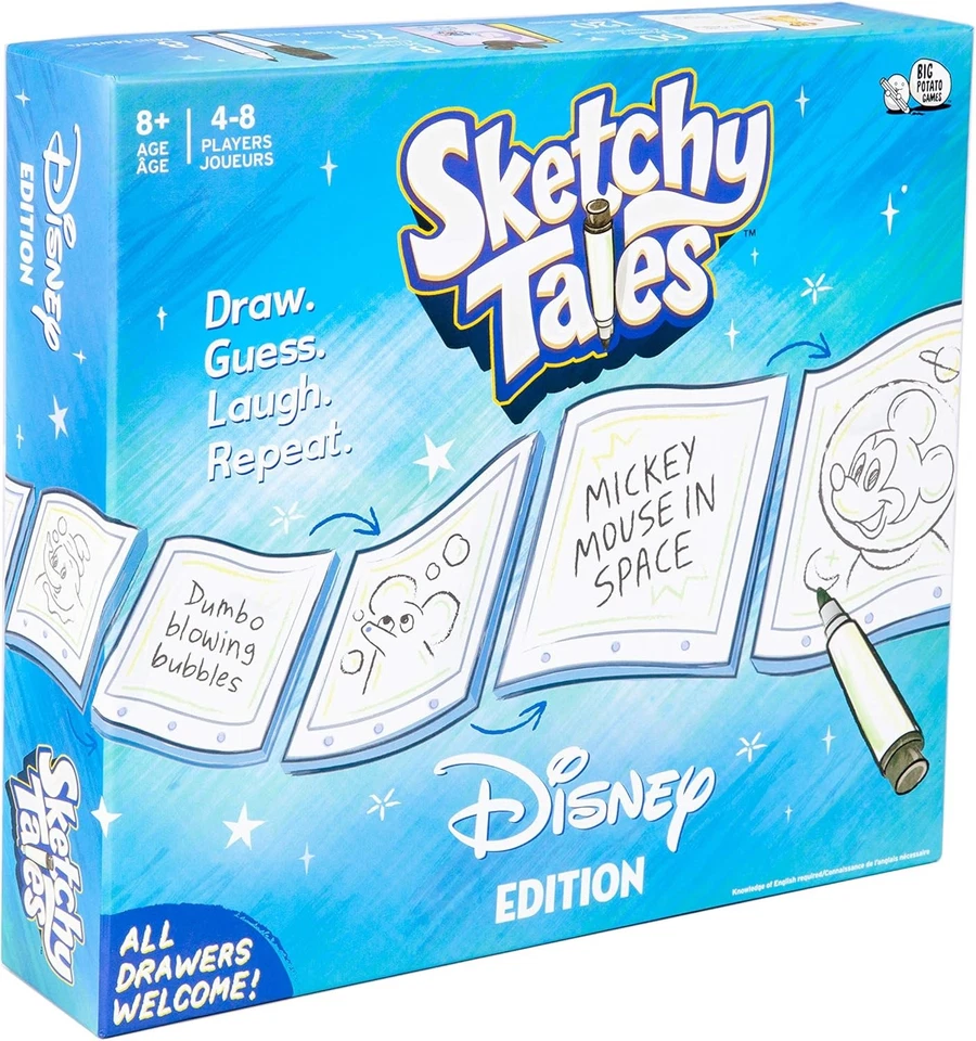 Big Potato Disney Sketchy Tales Magical Kids Board Game