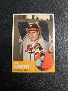 1963 Topps Lou Burdette #429 EX saubere Karte - Bild 1 von 3