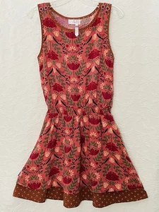 Matilda Jane Girls Choose Your Own Path Picking Flowers Dress Size 10 EUC - Picture 1 of 11