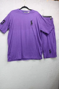 Polo Ralph Lauren Large Pony lila T-Shirt & Caprihose - Neu mit Etikett - XL - Preppy - Old Money - Bild 1 von 20