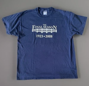 T-Shirt Yankee Stadium Final Season blau 1923-2008 New York Yankees selten XL JBHS - Bild 1 von 8