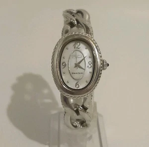 Ecclissi Sterling Silber Damenuhr 26mm Oval MOP Zifferblatt 33480 Gesamtgewicht - 47g - Bild 1 von 12