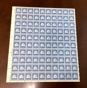 Francobolli Stati Uniti #1510 foglio completo 1973 Jefferson Memorial 100 dieci centesimi MNH - Foto 1 di 2