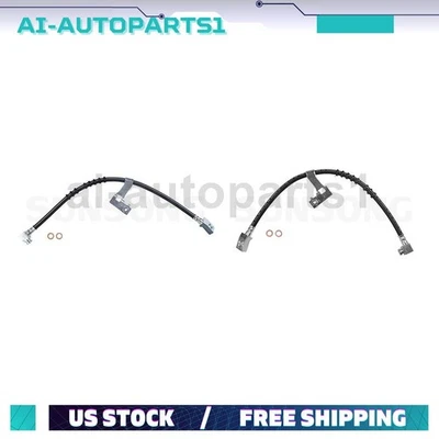 2pcs Front Left & Right Brake Hydraulic Hose Kit For 1982 1983 Dodge 400 - Image 1 of 4