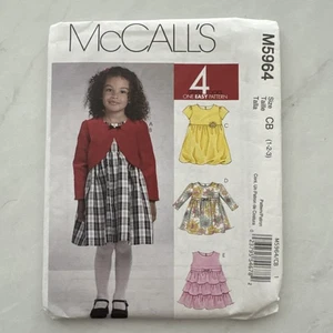 McCall’s M5839 Sewing Pattern Girls Tops , Dresses & Shorts | UNCUT Size: CL - Picture 1 of 7