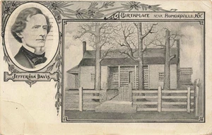 Postcard Jefferson Davis Birthplace Near Hopkinsville Kentucky KY DB 1908 - Picture 1 of 2