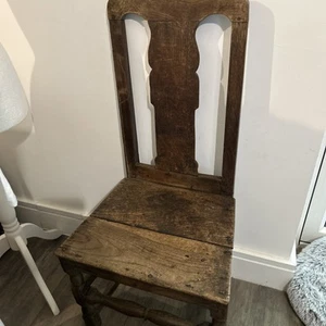 1700’s Wooden Seamstress/school Wooden Chair Seat In Good Condition Very Rare - Picture 1 of 15