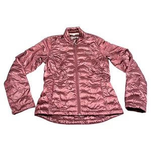 Chaqueta de plumón Ariat Tek 100 % pato para mujer pequeña acolchada cremallera completa granate brillante  - Imagen 1 de 6