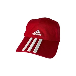 Vintage Adidas Headwear Cap Three Stripes Embroidered Logo Red Dad Hat - Bild 1 von 8