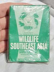 1974 Department of the Navy Wildlife Southeast Asia Study Card Set NOS - Picture 1 of 3
