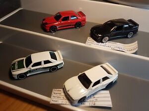 Hot Wheels 92 BMW M3  Race Lot Of  4 Variations Black Car Culture Real Rider's 