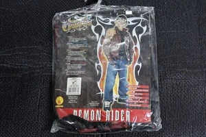Kids Halloween Costume Dead City Choppers Demon Rider Large 12-14 Motorcycle - Picture 1 of 1