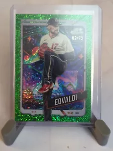 2024 Topps Cosmic Chrome #124 Nathan Eovaldi Green Refractor /75 Rangers B1 - Bild 1 von 1